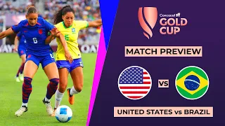 🔴 United States vs Brazil Final Concacaf W Gold Cup 2024 Match Preview & Head to head stats