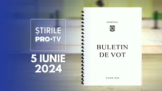 Știrile PRO TV - 5 Iunie 2024