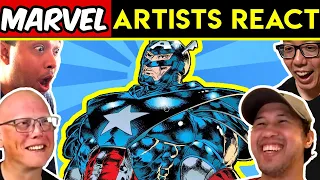 MARVEL ARTISTS REACT to 90'S COMIC BOOK COSTUMES! Episode 3!