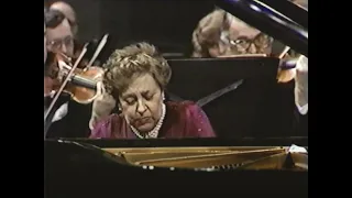 Alicia de Larrocha Performes Mozart piano concerto 24 k 491 LIVE
