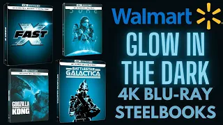 Walmart Exclusive 4K Ultra HD Blu-ray Glow In The Dark Steelbooks | 4 Titles