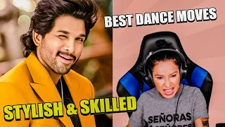 LATINA REACTS to ALLU ARJUN's BEST DANCE MOVES for the FIRST TIME