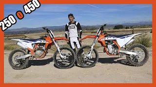 KTM 250 o la 450 Modelos 2022  ¿cuál es mejor para el Motocross?