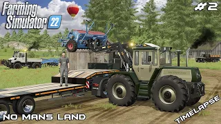 Delivering equipment & creating fields | No Mans Land - SURVIVAL | Farming Simulator 22 | Episode 2