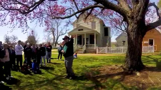 Park Ranger gives the history of the surrender at Appomattox