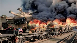 13 Minutes Ago! Train Carrying 200 US Tanks to Ukraine Destroyed by Russian Missiles