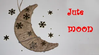 Jute Craft Christmas Decorations Ideas 🌙  DIY Jute Moon 🌙