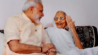 PM Modi meets his mother on his birthday