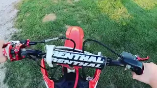 Dirt bike blows up