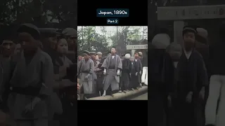 Incredible footage from Japan in the 1890s ❤️ #oldfootage #japan #colorized