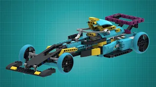 Модель "Гоночный болид". Инструкция по сборке / The "F1". Building instruction. LEGO Spike Prime.