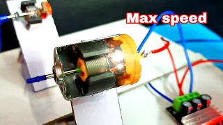 Testing DC Motor at Maximum Speed | Running motor at maximum speed