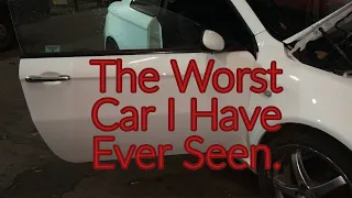 The worst accident repaired car I have ever seen. videos of the very bad repairs.