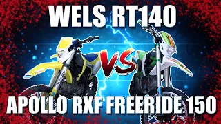 Питбайки Wels RT140 и Apollo RXF Freeride 150 сравнение!