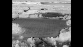 Hunters closing in on hogs, view from DJI Matrice 350, H20N camera