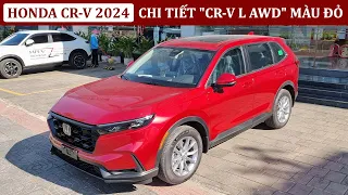 Đánh giá Honda CRV 2 cầu 2024 | Giá lăn bánh Honda CRV 2024 | Mua trả góp Honda CRV L AWD Đỏ 2024