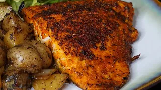 Crispy Skin Salmon Recipe|Pan Seared Salmon Recipe