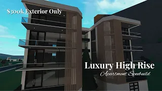 Luxury High Rise Apartment SpeedBuild (Exterior Only) Bloxburg |