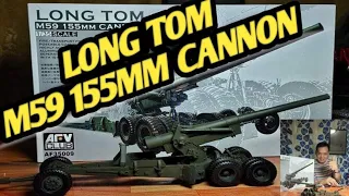 1:35 US Army LONG TOM' M59 155mm cannon