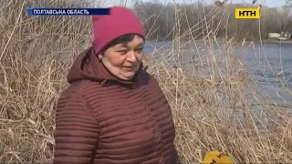 У Полтаві жінка заприятелювала з річковою твариною, що живе у Ворсклі