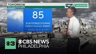 Showers, storms will continue into Thursday morning in Philadelphia region