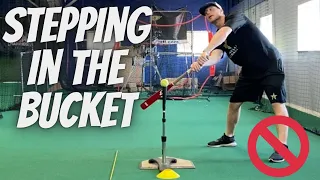 Stop Stepping In The Bucket [Softball Hitting Drills]