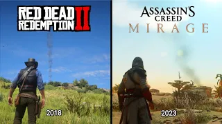 Assassin's Creed Mirage vs Red Dead Redemption 2 - Physics and movement