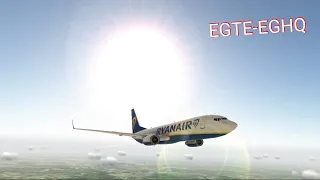 Exeter-Newquay full flight|737-800|Real flight sim