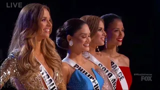 (HD) Miss Univerese 2015 Part 12: Top 3 Announcement
