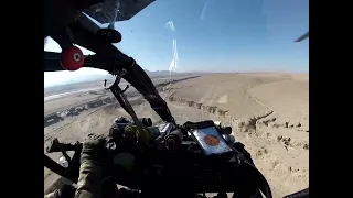 Convoy Security in OH58D Kiowa Warrior. Circa 2013 RC South Afghanistan