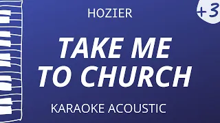 Take Me To Church - Hozier (Karaoke Acoustic Piano) Higher Key