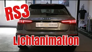 Audi A3 8Y Codierung RS3 Lichtanimation Rückleuchten animiert