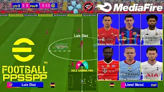 Download eFootball PES 2023 PPSSPP PS5 Android Offline New Kits Latest Transfers 2023 Best Graphics