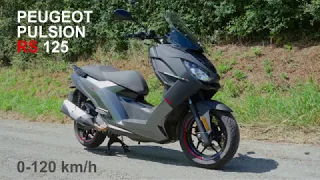 Peugeot Pulsion RS 125 cm3 0-120 km/h acceleration