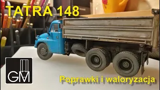 TATRA 148 1:43 deAgostini waloryzacja i poprawki modelu weathering and tuning of dumper truck model