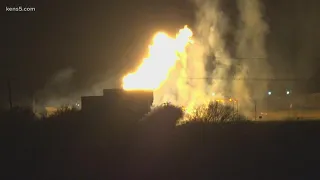 Massive natural gas fire forces evacuations in North Texas