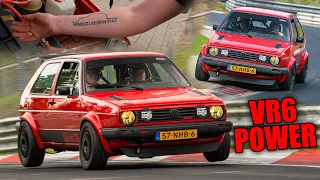 SHE BUILT TO SEND IT: RedRacing VW Golf 2 VR6 on the Nürburgring!