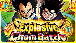 THEY MADE ME WORK FOR THIS ONE! TOP 1% Goku & Vegeta Explosive Chain Battle Runs! (Dokkan Battle)