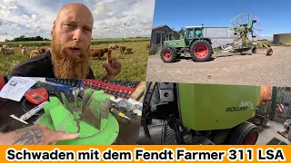 FarmVLOG#829 - Der Farmer hängt zornig am Mittelschwader / Mähdreschermittwoch