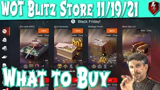 What to Buy in Store November 19, 2021 WOT Blitz Black Friday | Littlefinger on World of Tanks Blitz