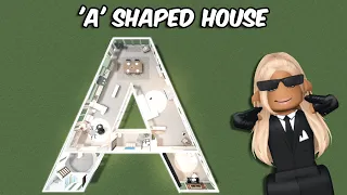 TURNING THE LETTER 'A' INTO A BLOXBURG HOUSE... | roblox
