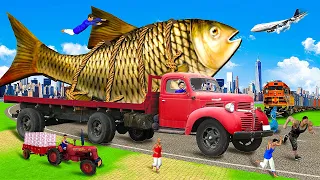 जादुई विशाल मछली ट्रक Magical Giant Super Fish Truck हिंदी कहानियां 3D Hindi Kahaniya Stories