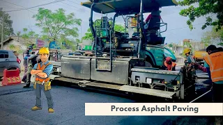 Modern Road Construction Technology | Process Asphalt Paving Step By Step and Techniques