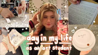 VLOG: day in my life as an art student!! ⭐️ ( art high school, homework + routines & skincare haul )