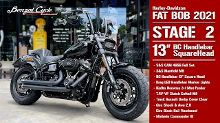 Harley-Davidson Softail Fat Bob 2021 #Stage2 / BC Handlebar 13" Square Head