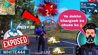 Skylord exposed white444 hacker clip😡🤬 | Kya white444 khargosh ka choda😱 #shorts #freefire #skylord