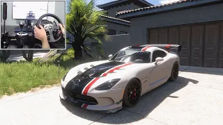 1100HP Dodge Viper ACR - Forza Horizon 5 | Steering Wheel + Shifter Gameplay