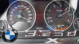 BMW 335d 2017 ACCELERATION & TOP SPEED Xdrive Test Drive Autobahn Sound
