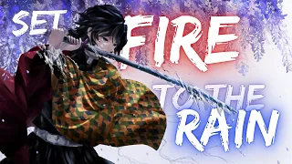 Demon Slayer「AMV」Set Fire to the Rain (Adele)