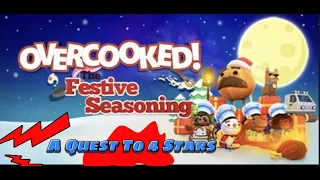 Overcooked 1 | A Journey To 4 Stars (Solo) | Festive Seasoning
